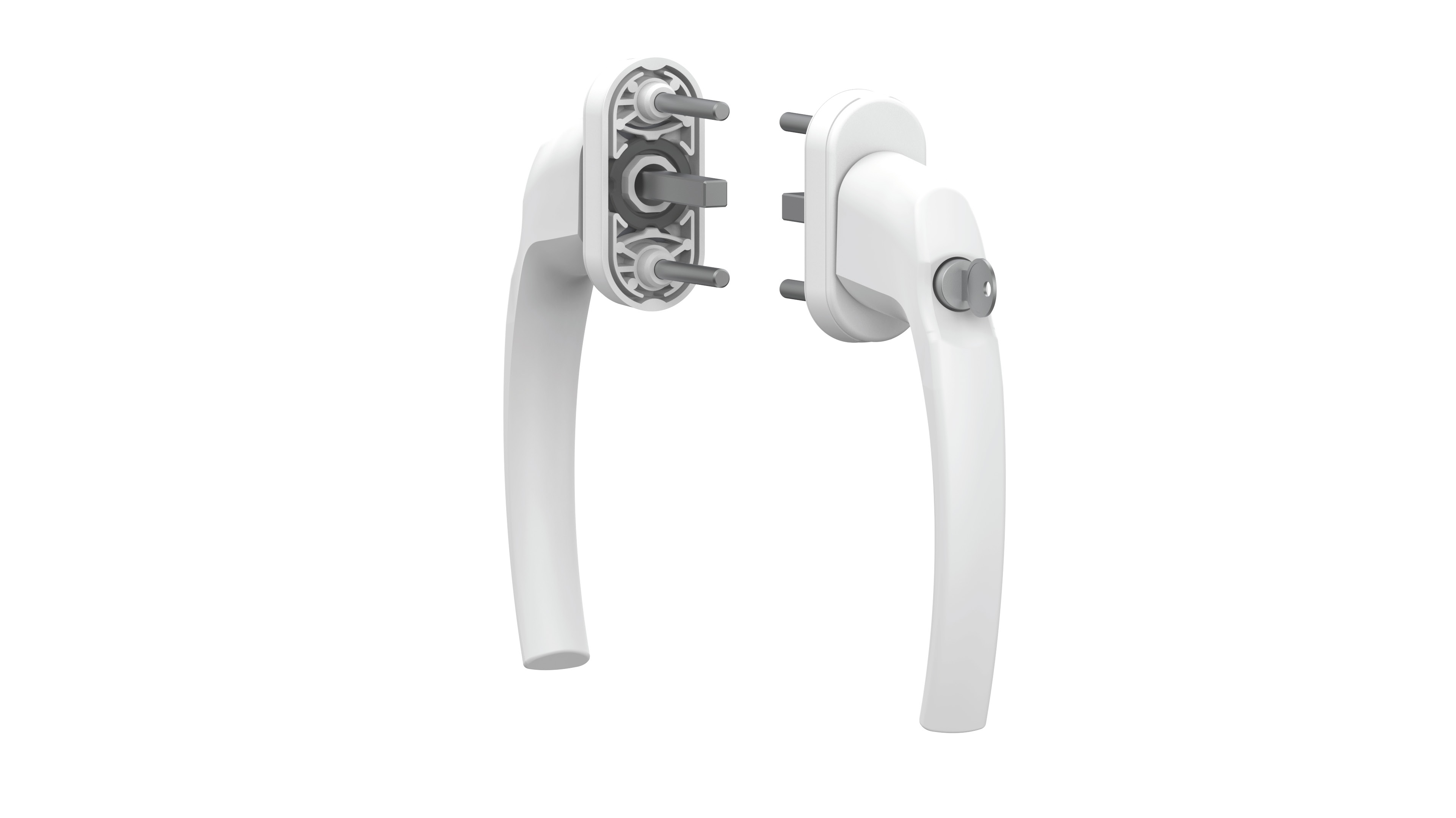 Oval Filiz Kilitli Pencere Kolu TBT ( Tilt&Turn )